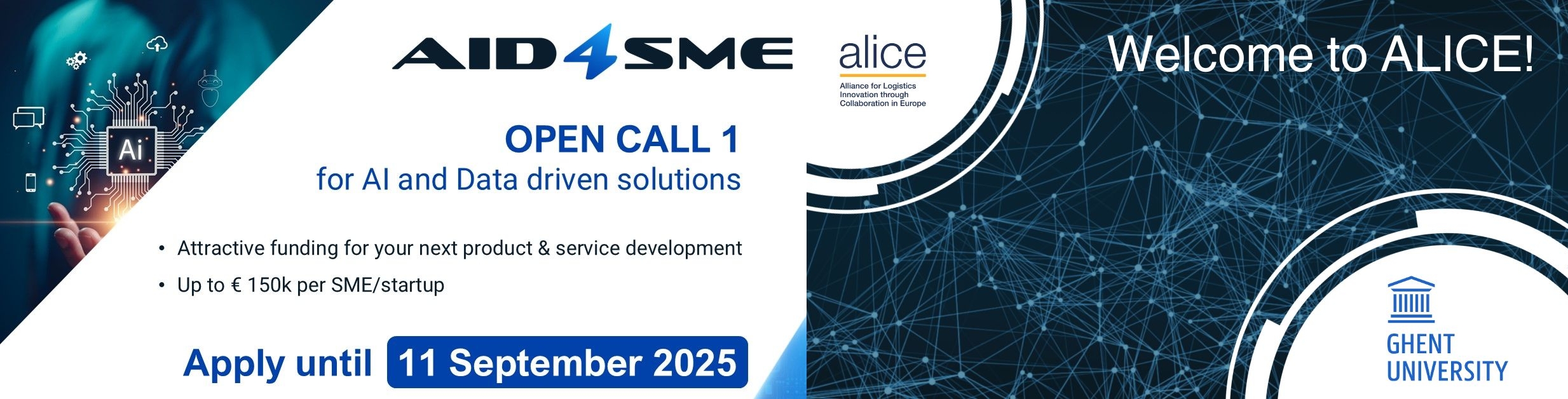 Our horizon Europe AID4SME and ALICE contribution
