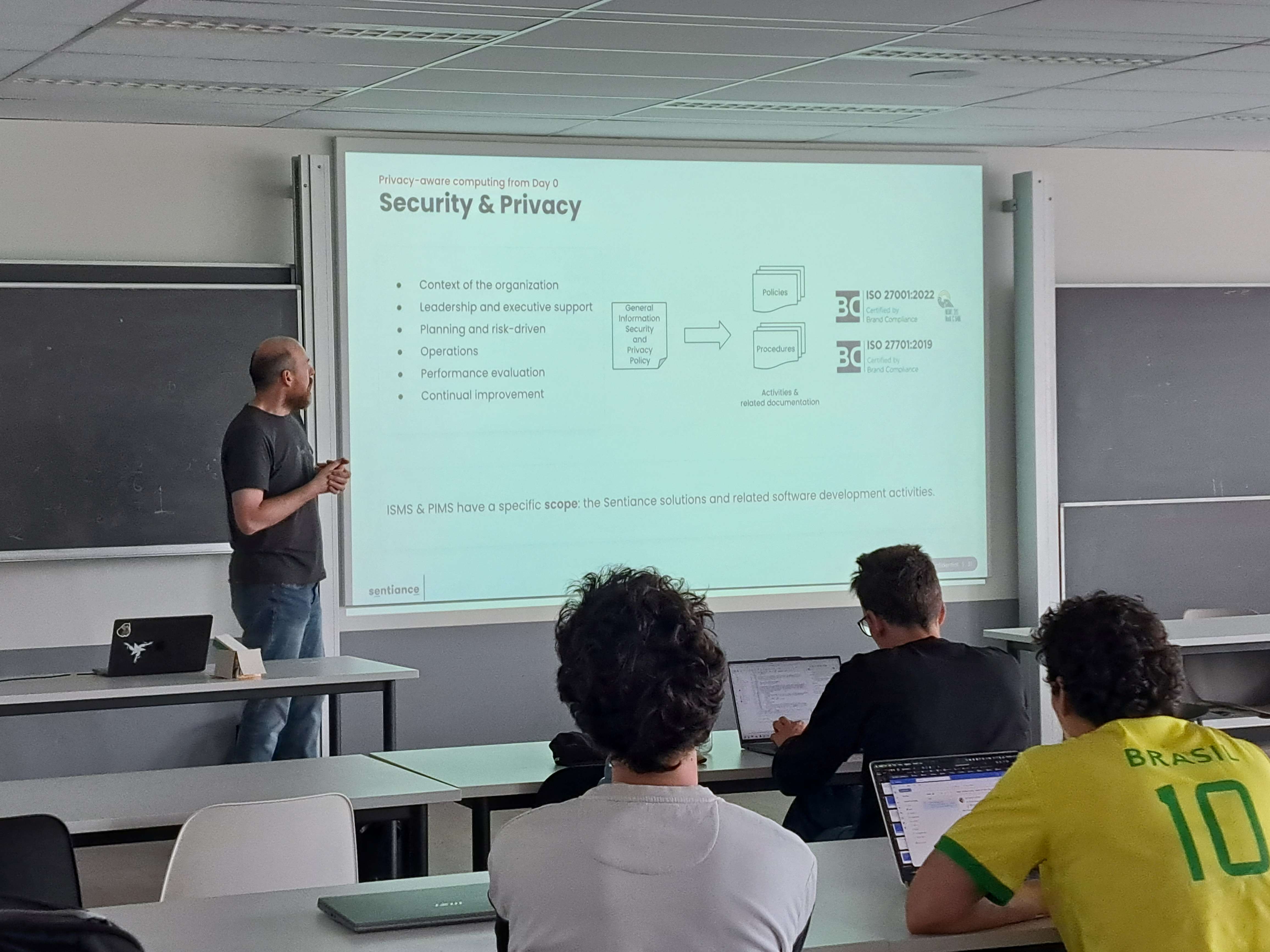 Guest lecture by the Antwerp-based SME Sentiance